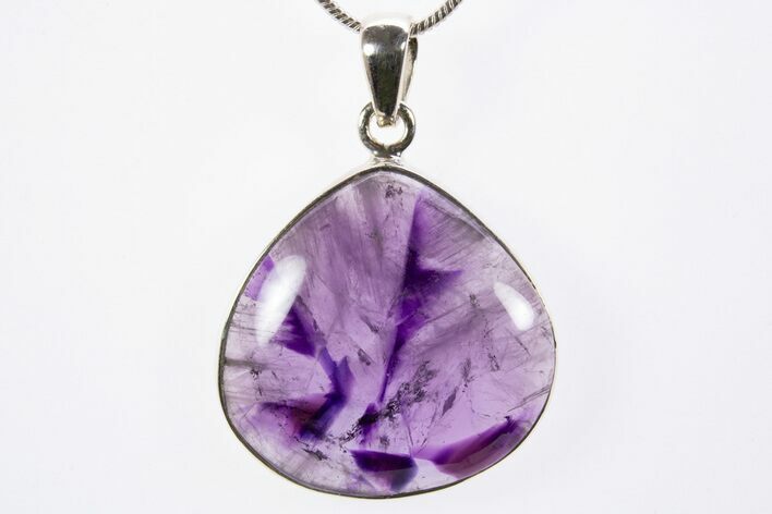 Trapiche Amethyst Pendant (Necklace) - Sterling Silver #303142